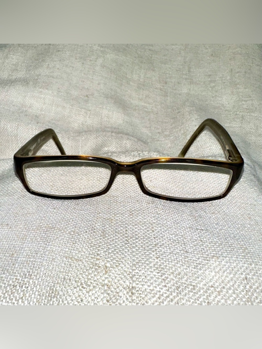DKNY Vintage Y2K Tortoise Brown Rectangle Eyeglass Frames 52-16